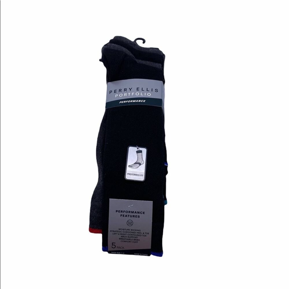 Perry Ellis Portfolio Socks 5 Pack